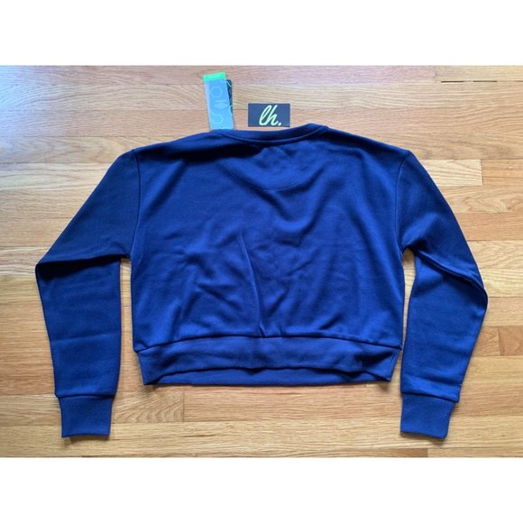 Women’s XL Umbro Premier Navy Blue Crop Sweater Top - Picture 2 of 4